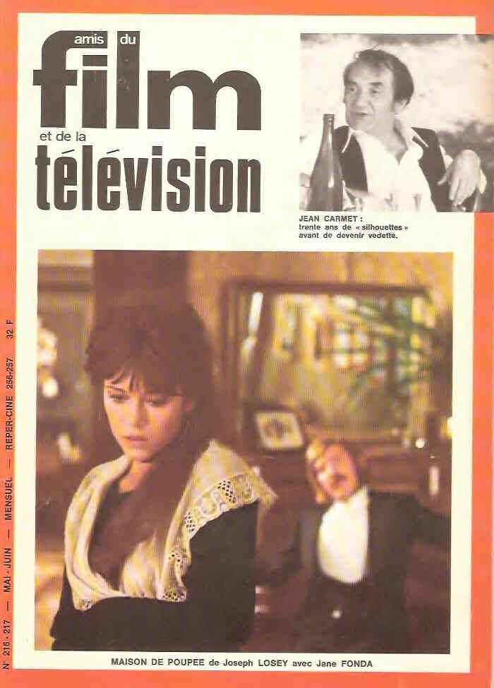 AMIS DU FILM magazine side cover Issue 216/217 May/June 1974