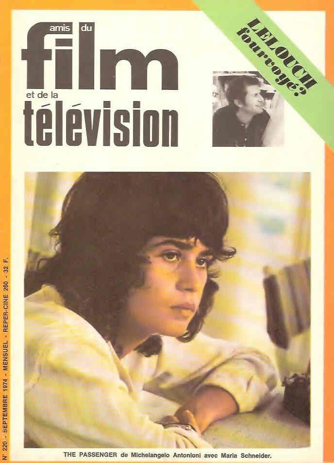 AMIS DU FILM magazine side cover Issue 220 September 1974