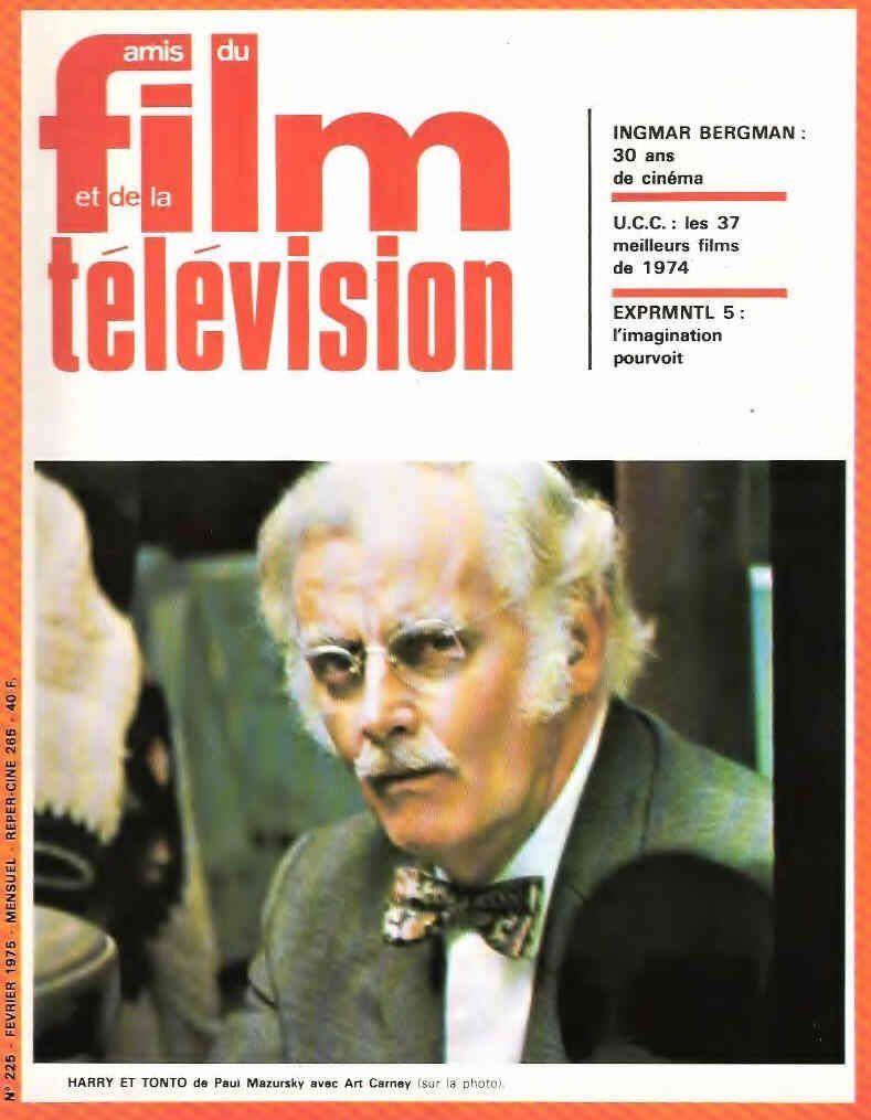 AMIS DU FILM magazine side cover Issue 225 February 1975