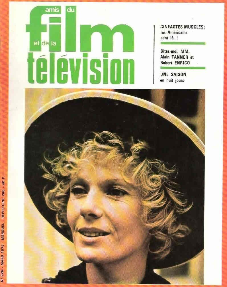 AMIS DU FILM magazine side cover Issue 226 March 1975