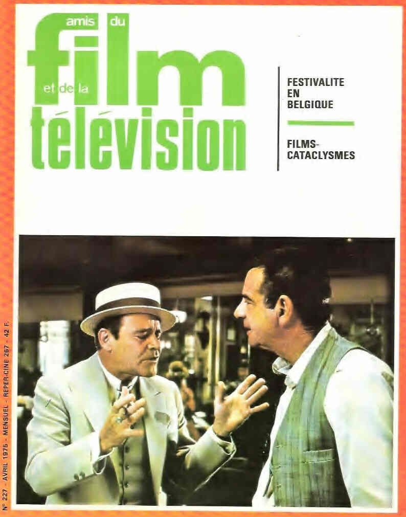 AMIS DU FILM magazine side cover Issue 227 April 1975