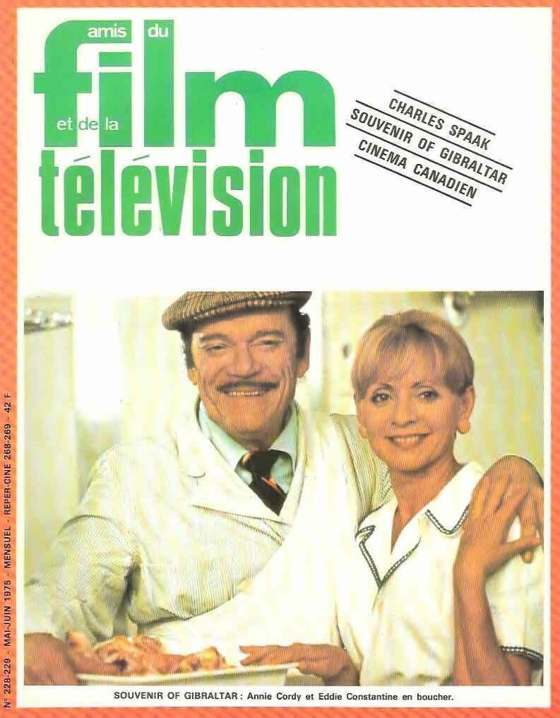 AMIS DU FILM magazine side cover Issue 228/229 May/June 1975