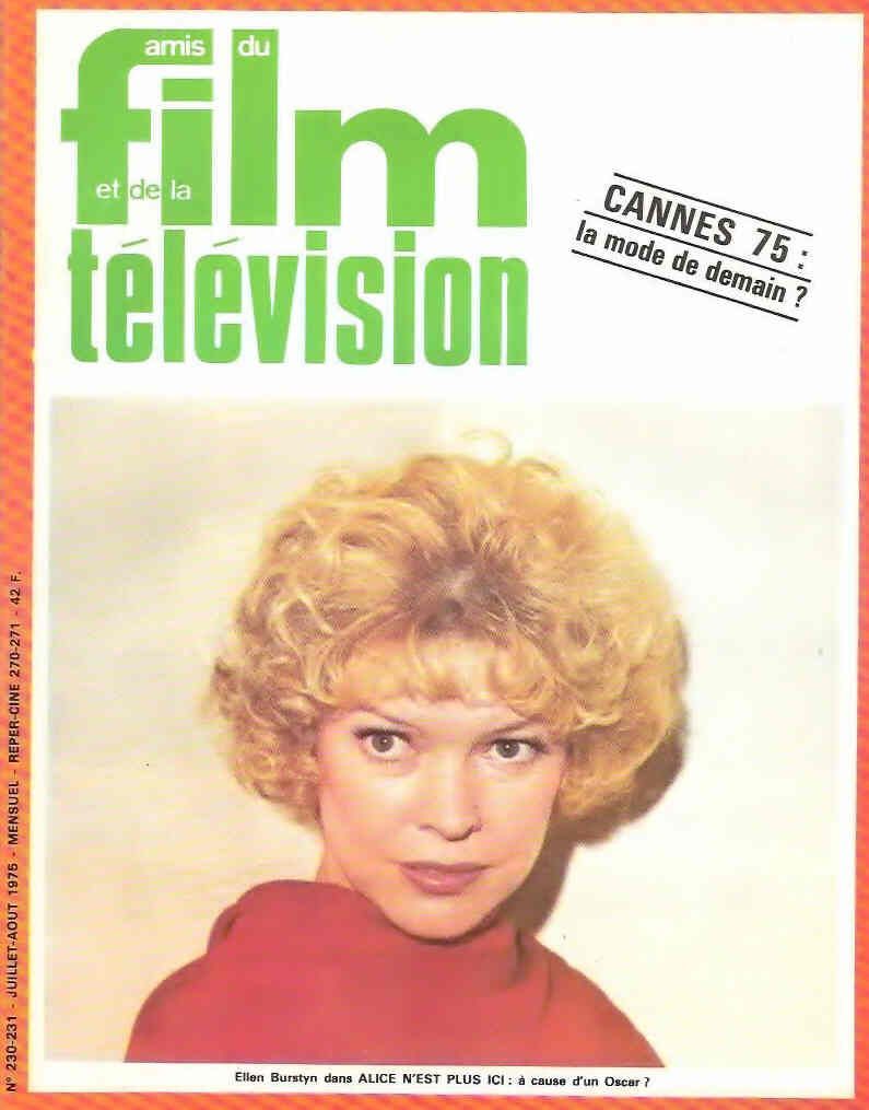 AMIS DU FILM magazine side cover Issue 230/231 July/August 1975