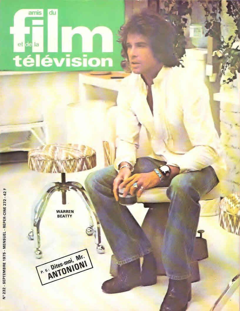 AMIS DU FILM magazine side cover Issue 232 September 1975