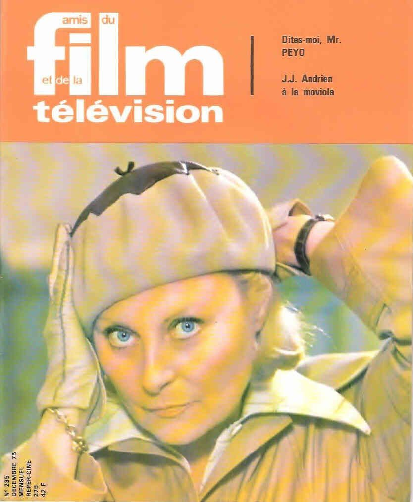 AMIS DU FILM magazine side cover Issue 235 December 1975