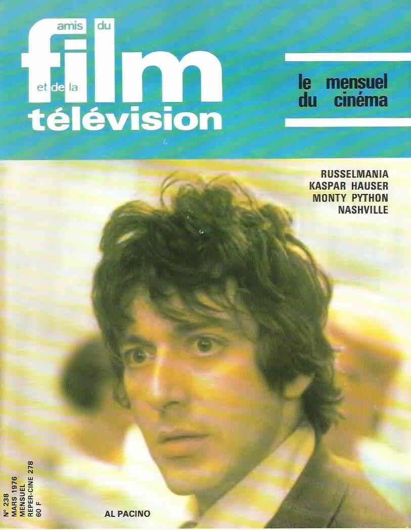 AMIS DU FILM magazine side cover Issue 238 March 1976