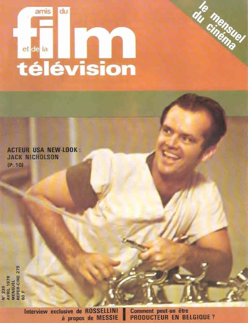 AMIS DU FILM magazine side cover Issue 239 April 1976