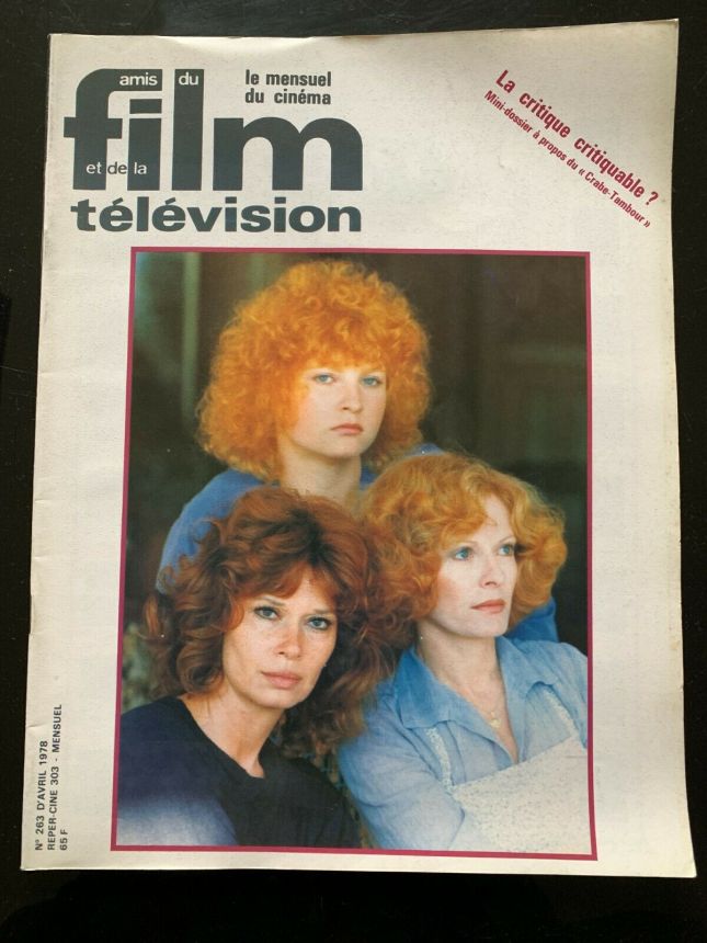 AMIS DU FILM magazine side cover Issue 263 April 1978