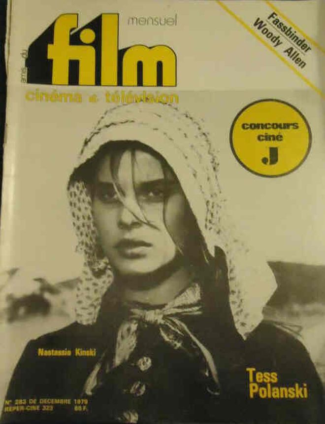 AMIS DU FILM magazine side cover Issue 283 December 1979