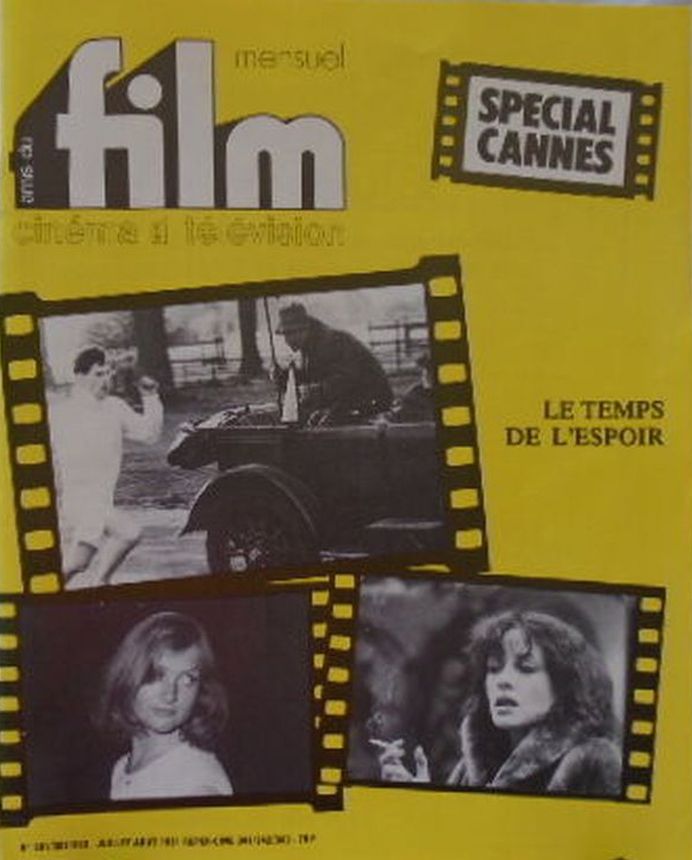 AMIS DU FILM magazine side cover Issue 301/302/303 July/August 1981
