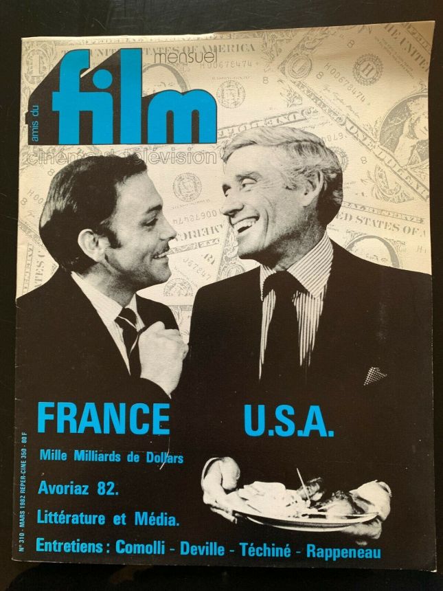 AMIS DU FILM magazine side cover Issue 310 March 1982