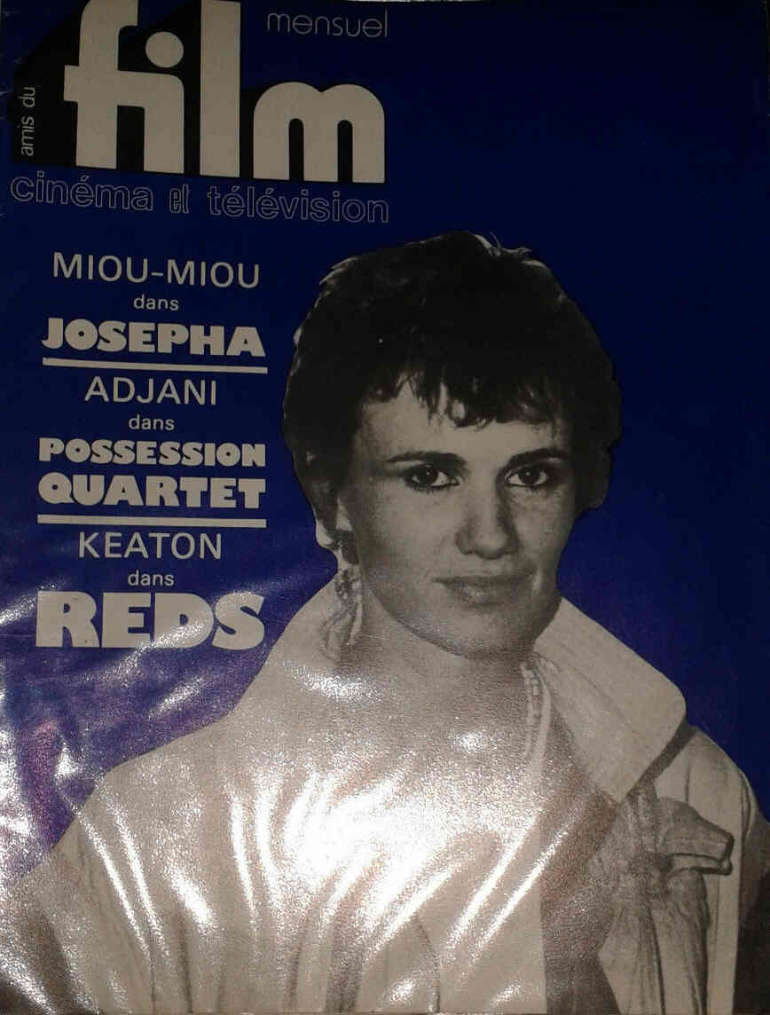 AMIS DU FILM magazine side cover Issue 311 April 1982