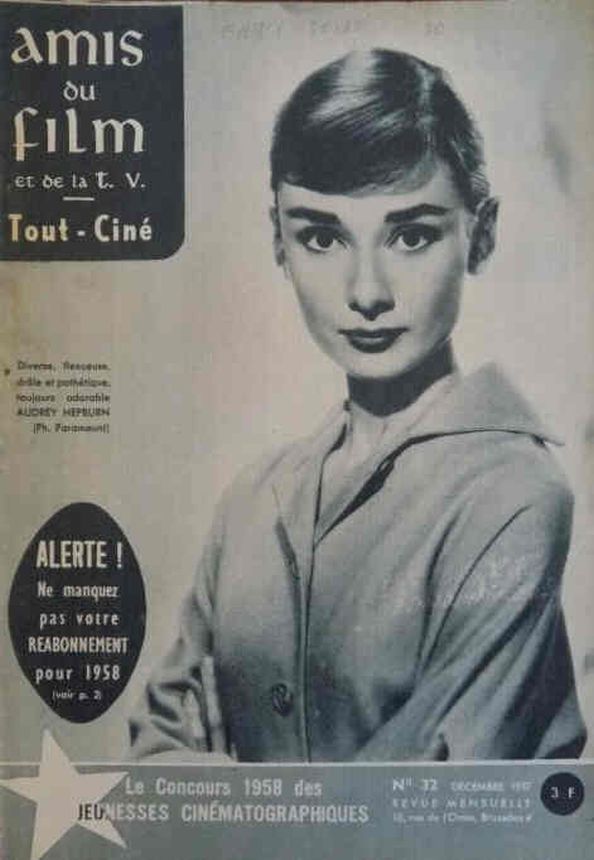 AMIS DU FILM magazine side cover Issue 32 December 1957