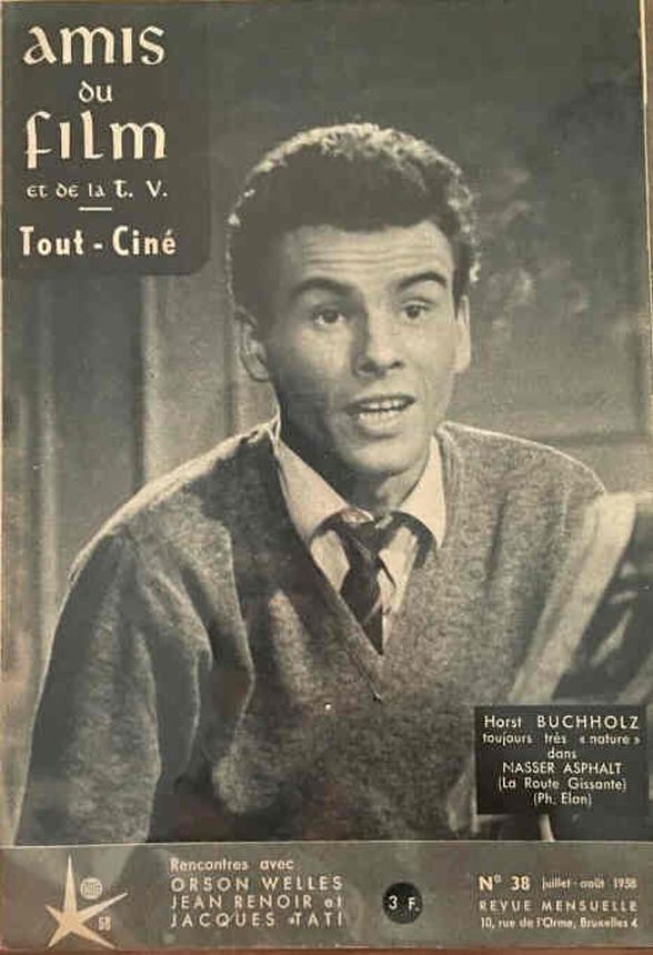 AMIS DU FILM magazine side cover Issue 38 July/August 1958