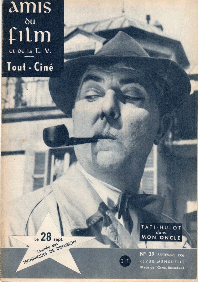 AMIS DU FILM magazine side cover Issue 39 September 1958