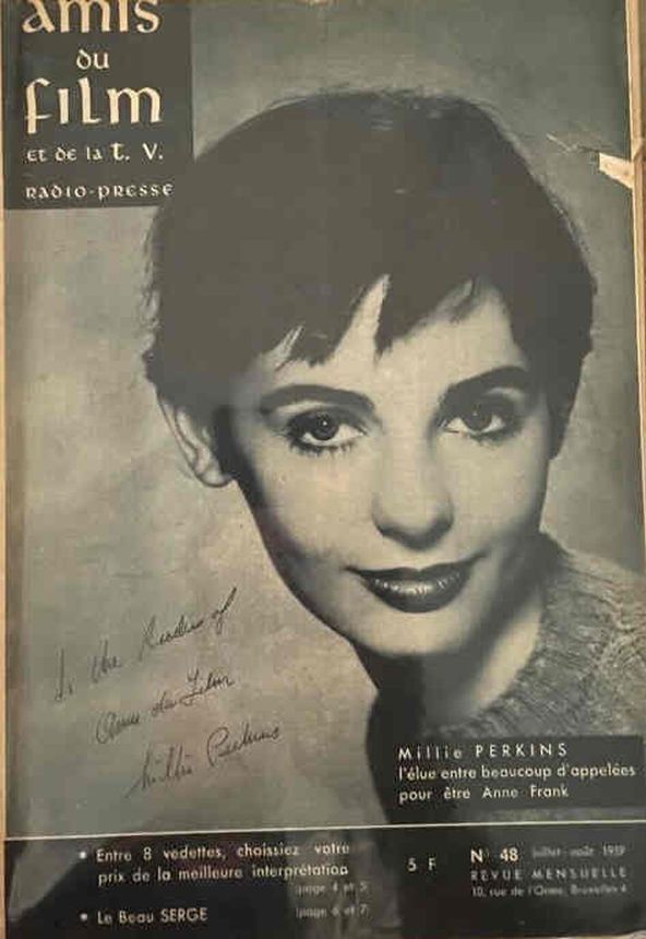 AMIS DU FILM magazine side cover Issue 48 July/August 1959