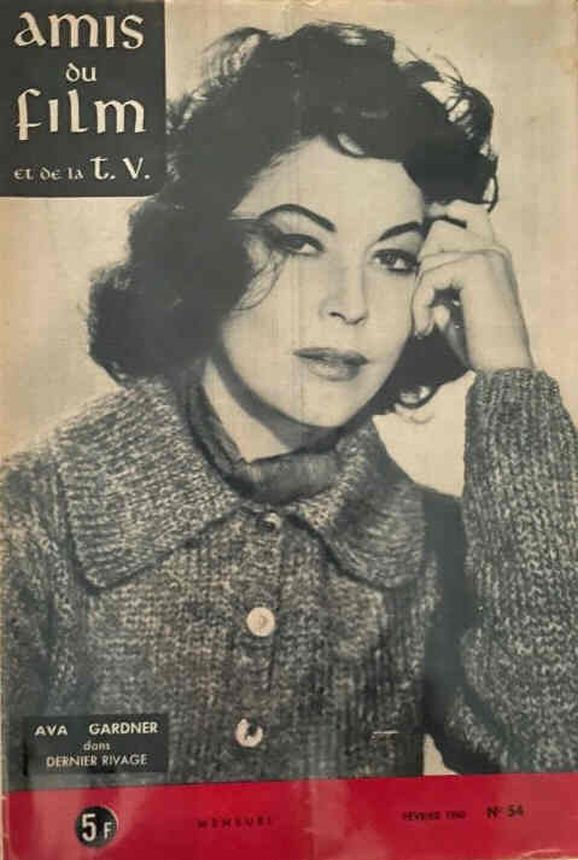 AMIS DU FILM magazine side cover Issue 54 February 1960
