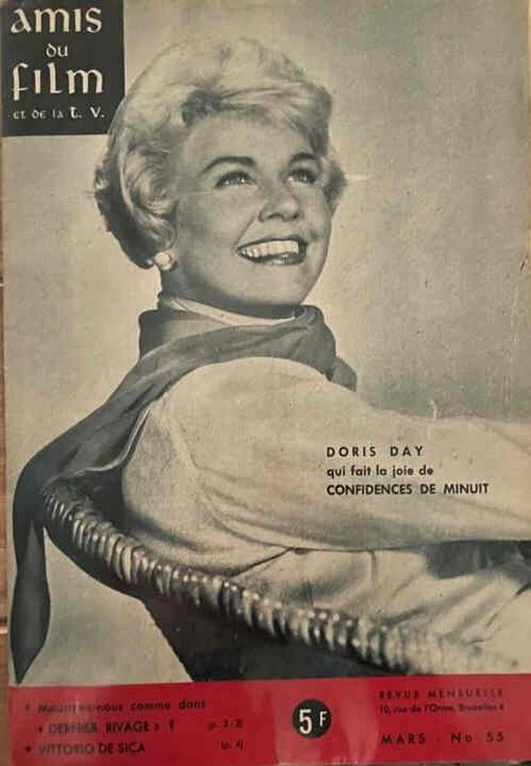 AMIS DU FILM magazine side cover Issue 55 March 1960