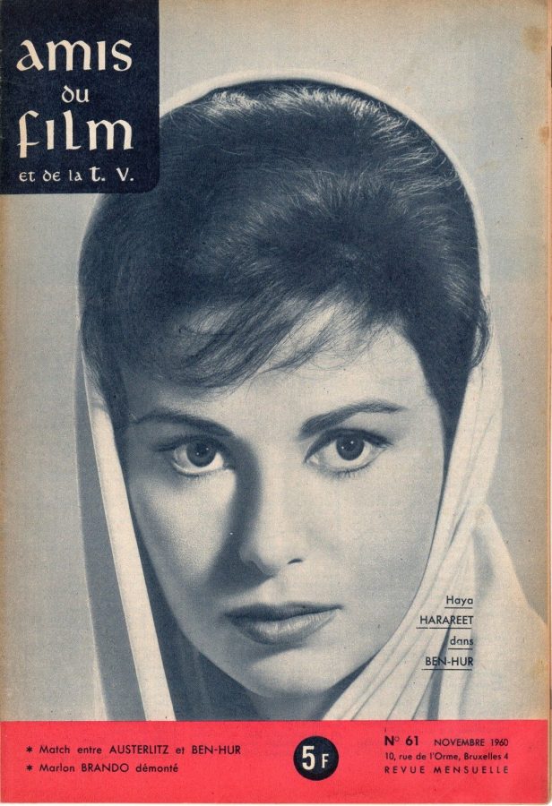 AMIS DU FILM magazine side cover Issue 61 November 1960