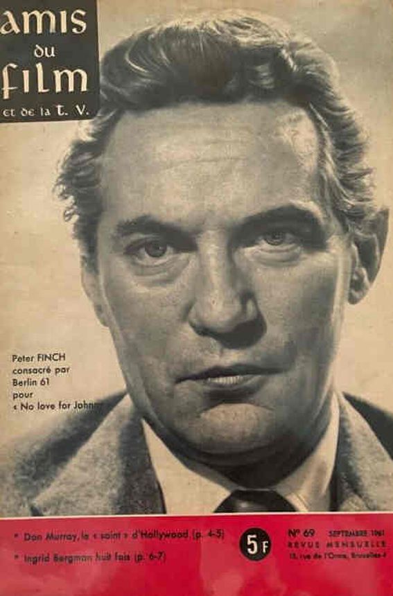 AMIS DU FILM magazine side cover Issue 69 September 1961