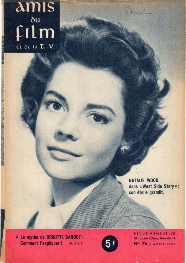 AMIS DU FILM magazine cover Issue 76 April 1962