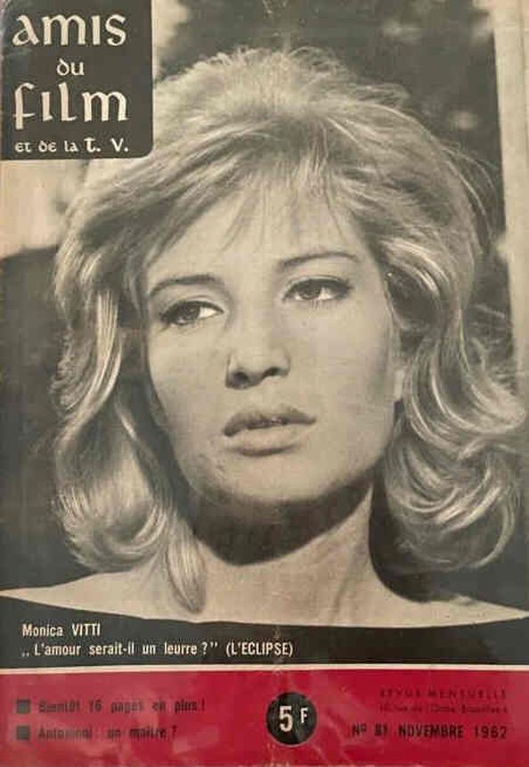 AMIS DU FILM magazine side cover Issue 81 November 1962