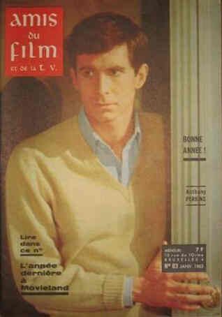 AMIS DU FILM magazine side cover Issue 83 January 1963