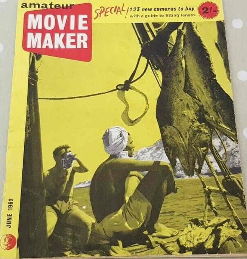 AMATEUR MOVIE MAKER magazine side cover  June 1962