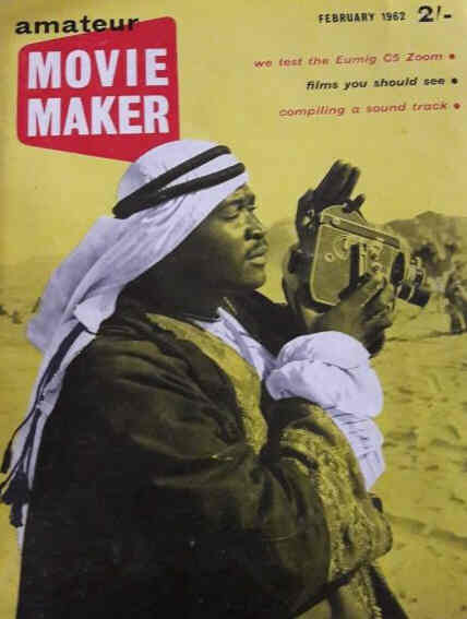 AMATEUR MOVIE MAKER magazine side cover  February 1962