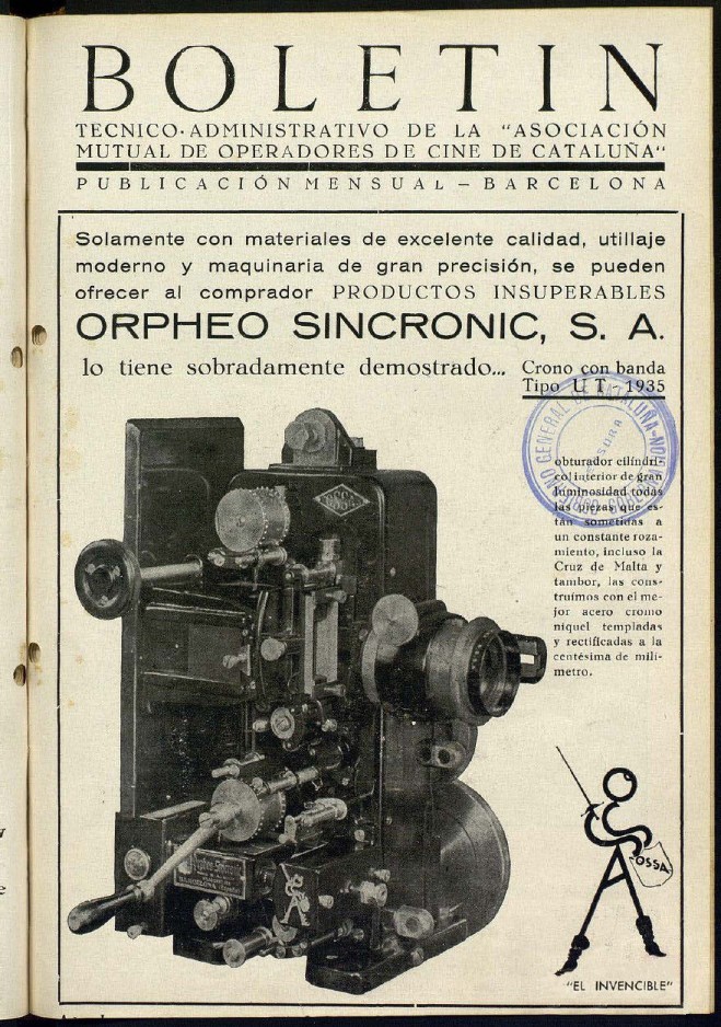 A.M.O.C.C. magazine side cover Issue 6  August 1935