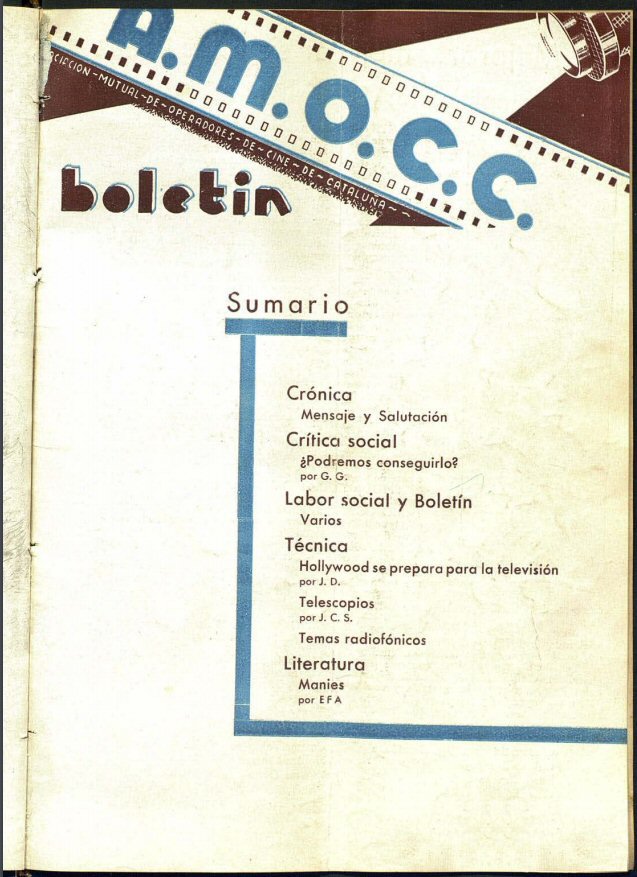 A.M.O.C.C. magazine side cover Issue 14   1936