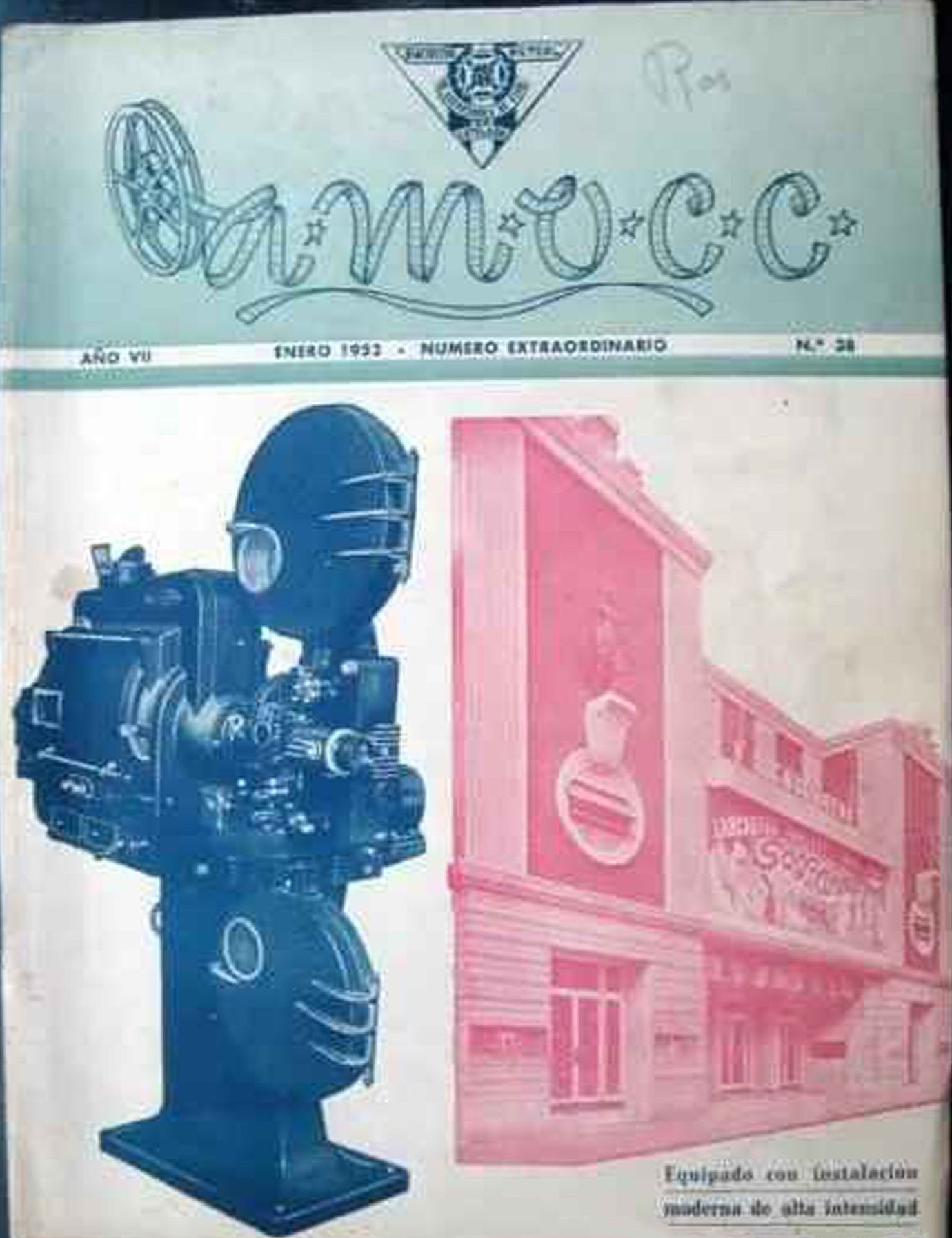 A.M.O.C.C. magazine side cover Issue 38  January 1952