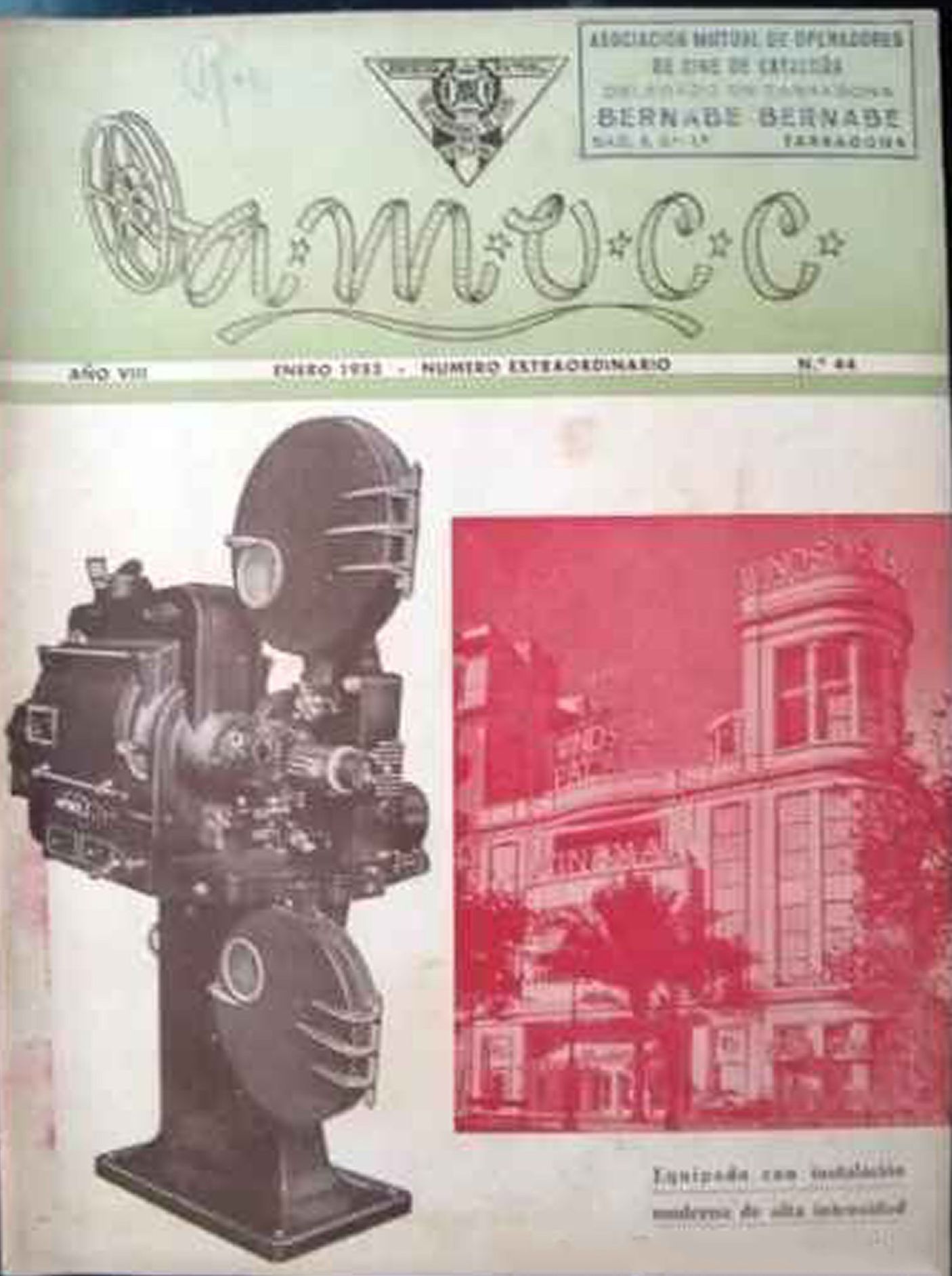 A.M.O.C.C. magazine side cover Issue 44  January 1953