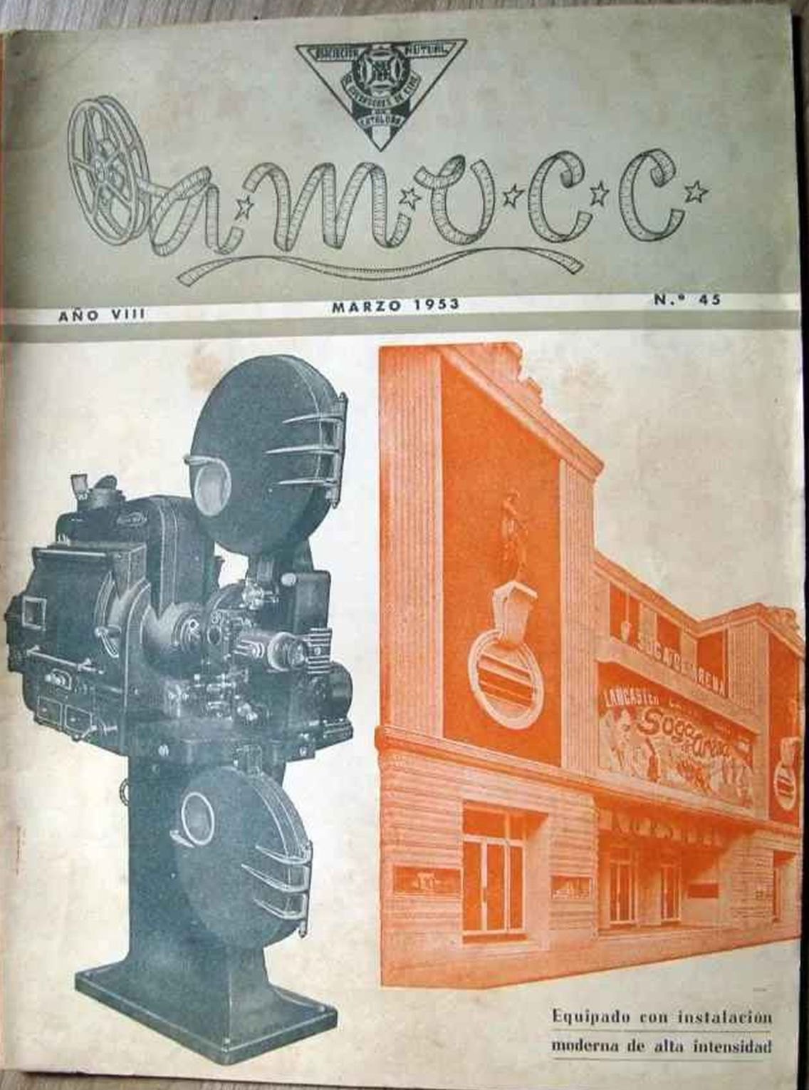 A.M.O.C.C. magazine side cover Issue 45  March 1953