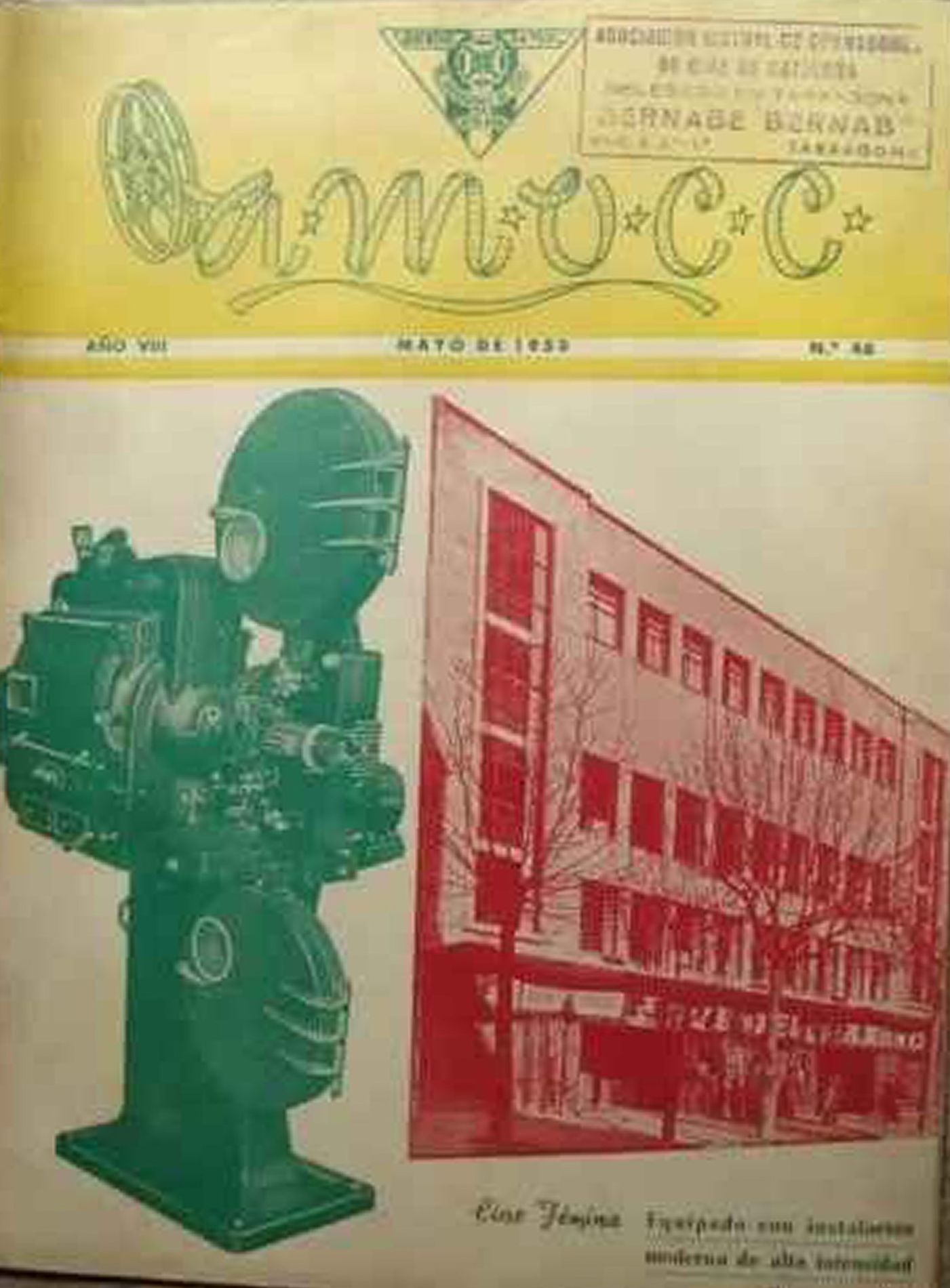 A.M.O.C.C. magazine side cover Issue 46  May 1953