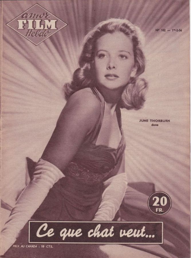AMOR FILM magazine side cover Issue 102 February 1956
