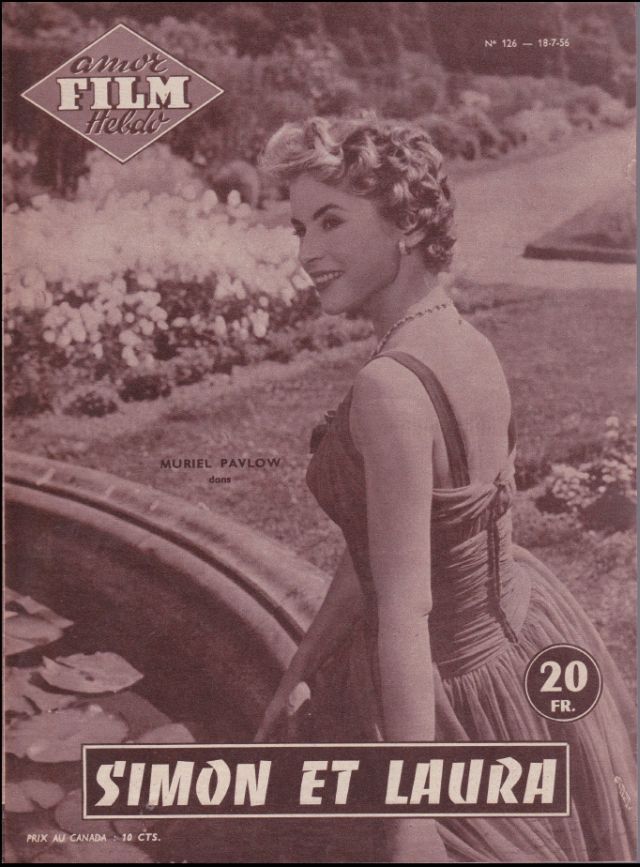 AMOR FILM magazine side cover Issue 126 18 July 1956