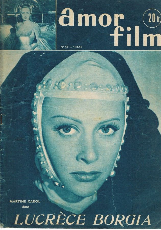 AMOR FILM magazine side cover Issue 13 1 November 1953