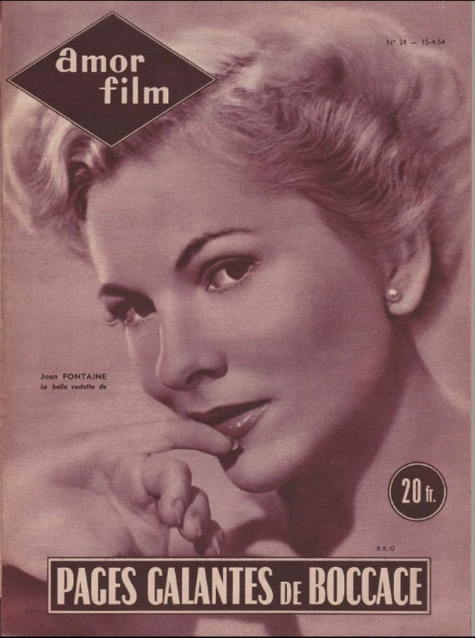 AMOR FILM magazine side cover Issue 24 15 April 1954