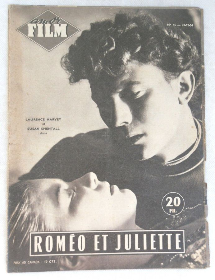 AMOR FILM magazine side cover Issue 45 December 1954