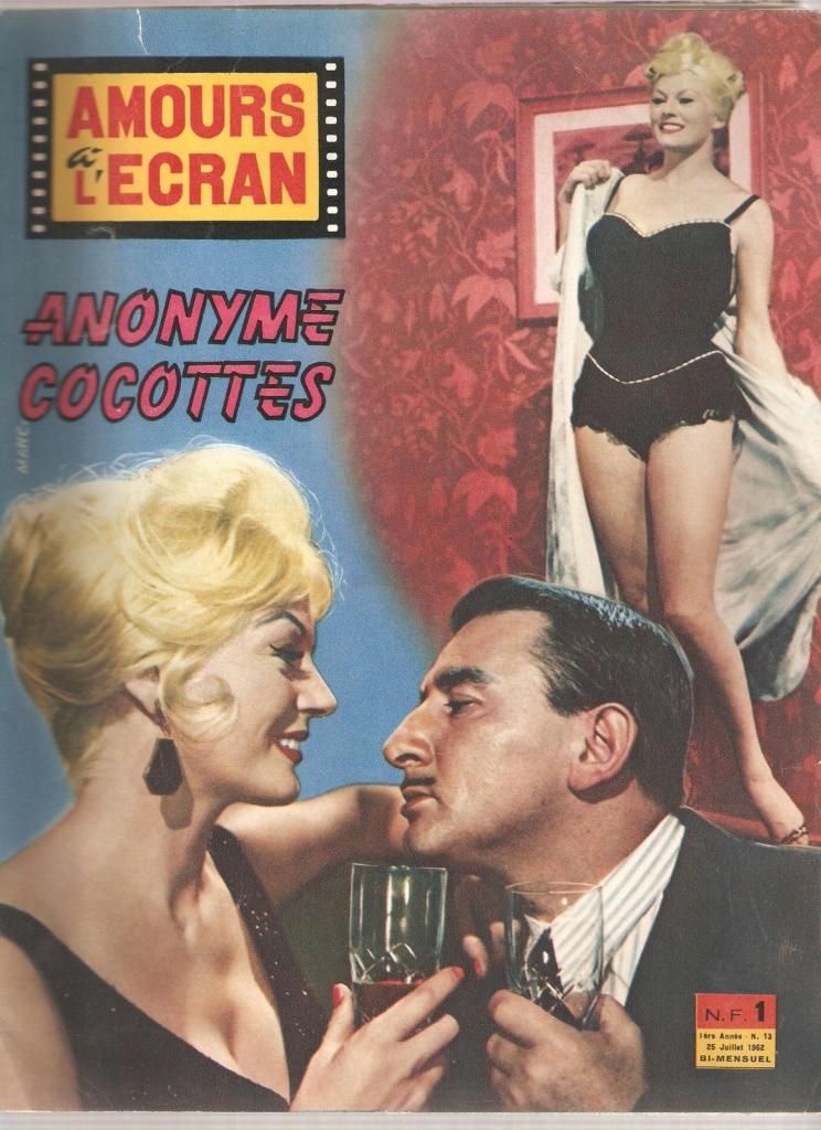 AMOURS A LECRAN magazine side cover Issue 13 25 July 1962