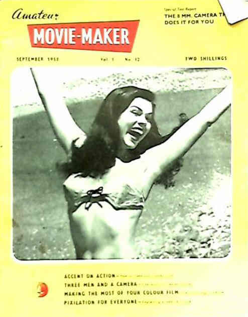 AMATEUR MOVIE MAKER magazine side cover  Vol 1 No 12 September 1958
