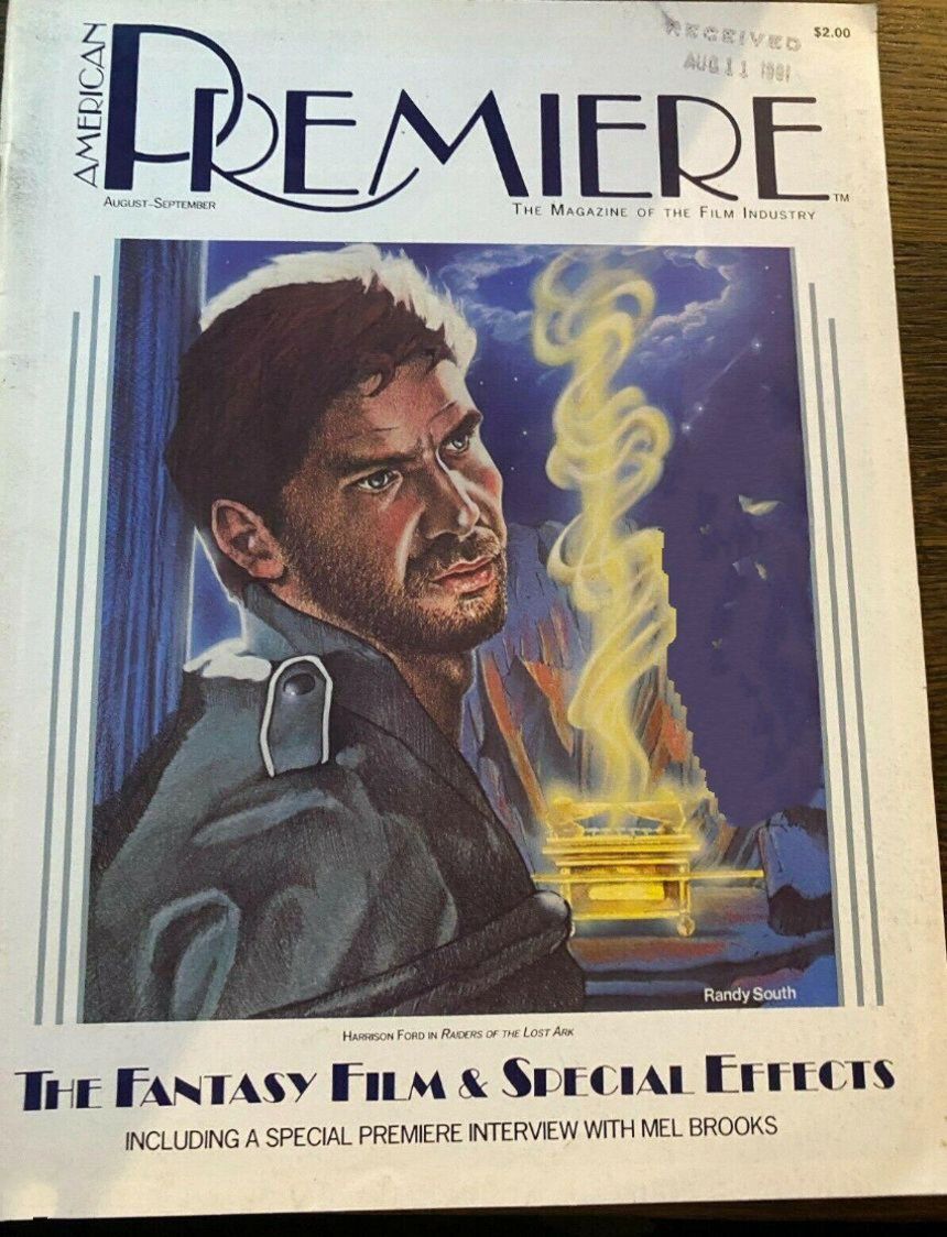 AMERICAN PREMIERE magazine side cover August/September 1981