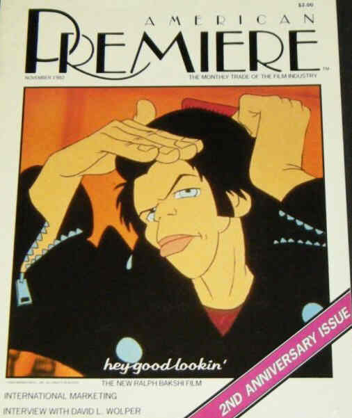 AMERICAN PREMIERE magazine side cover November 1982