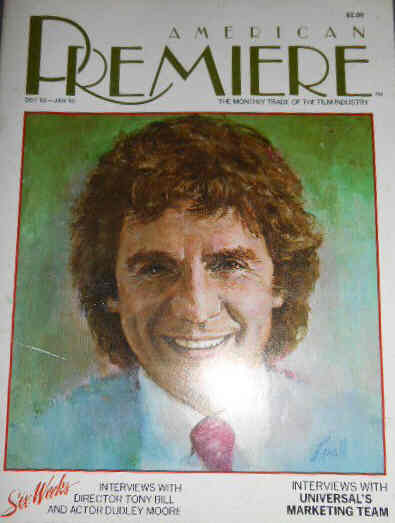 AMERICAN PREMIERE magazine side cover December-January 1982