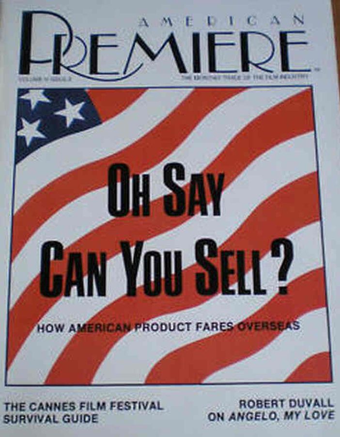AMERICAN PREMIERE magazine side cover  April 1983