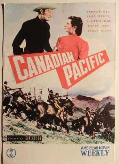 AMERICAN MOVIE WEEKLY magazine side cover  1949