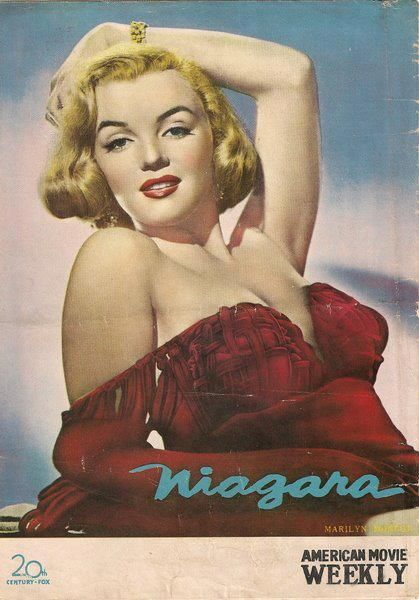AMERICAN MOVIE WEEKLY magazine side cover  1953