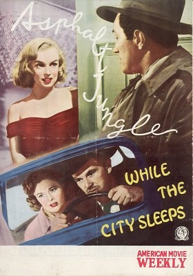 AMERICAN MOVIE WEEKLY magazine side cover  1954