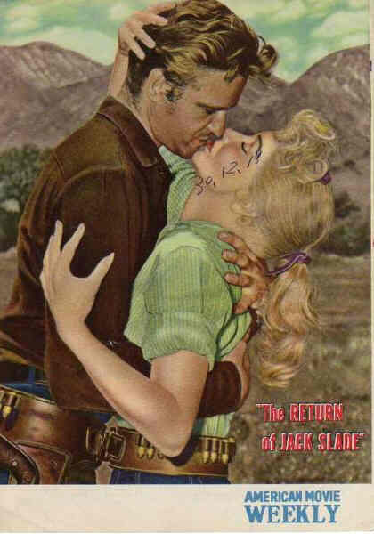 AMERICAN MOVIE WEEKLY magazine side cover  1955